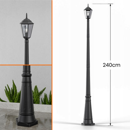 Venkovní osvětlovací sloupek E27 240 cm, IP65