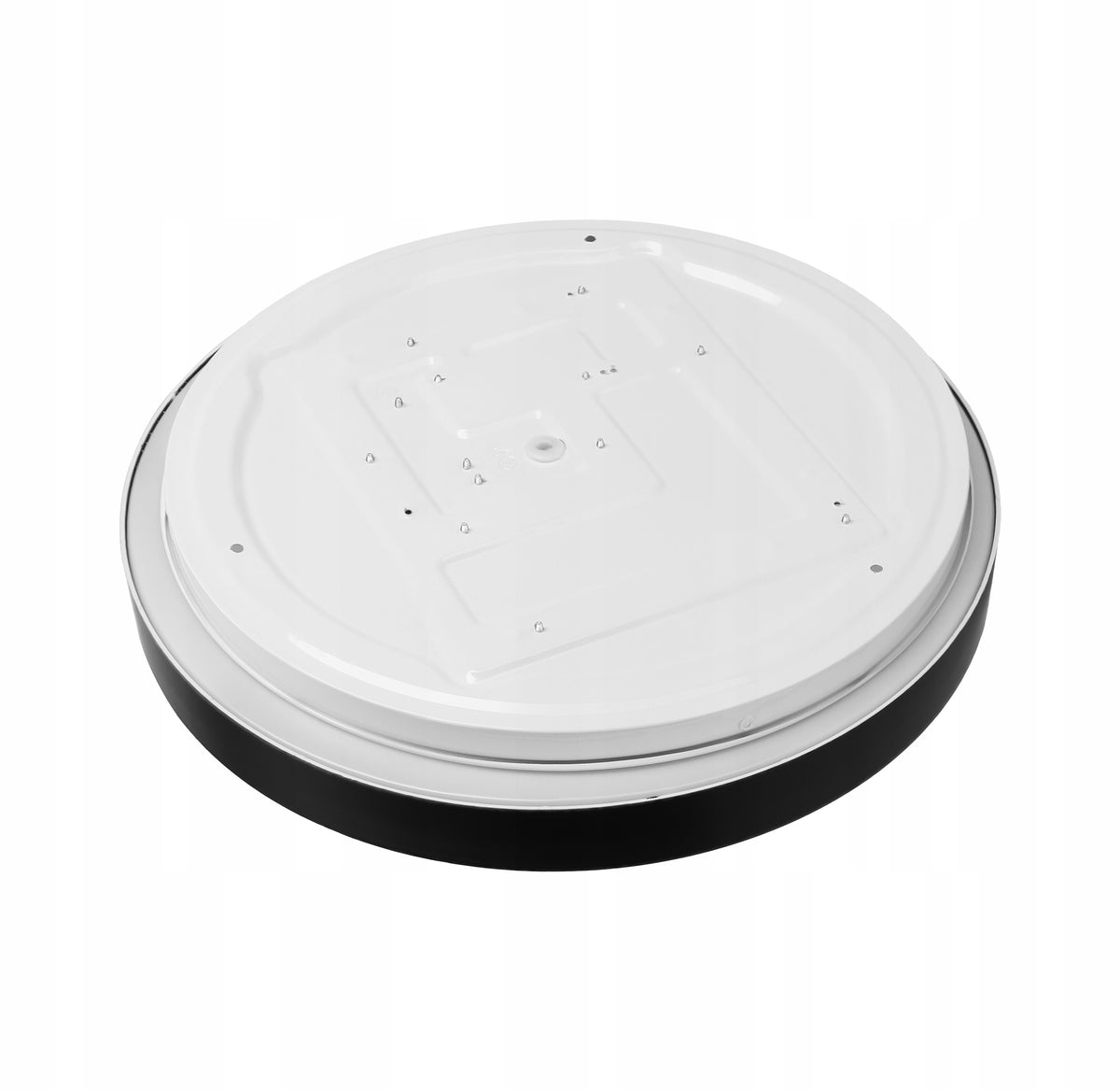 Černé kulaté stropní LED svítidlo 24 W, 33 cm