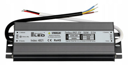 LED napájecí zdroj 12 V, 150 W, IP67