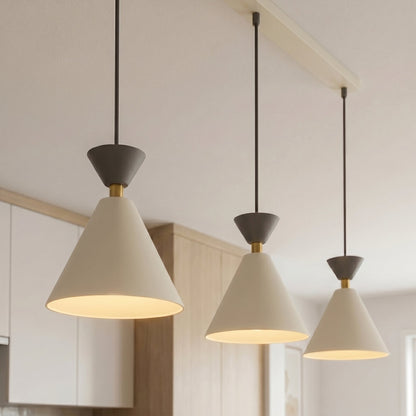 Závěsné svítidlo KLEVER 3 – moka / černé