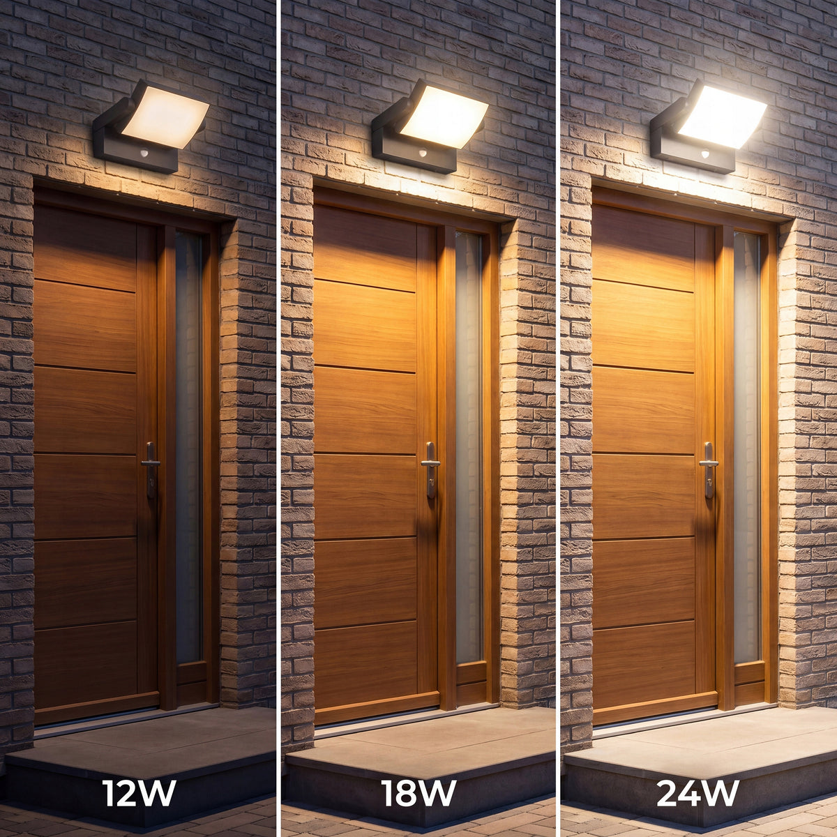 LED fasádní svítidlo 24 W, 3 režimy barvy světla
