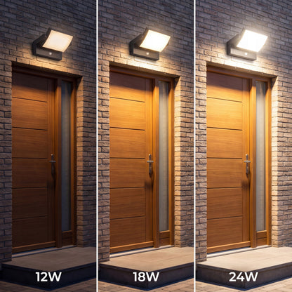 LED fasádní svítidlo 24 W, 3 režimy barvy světla