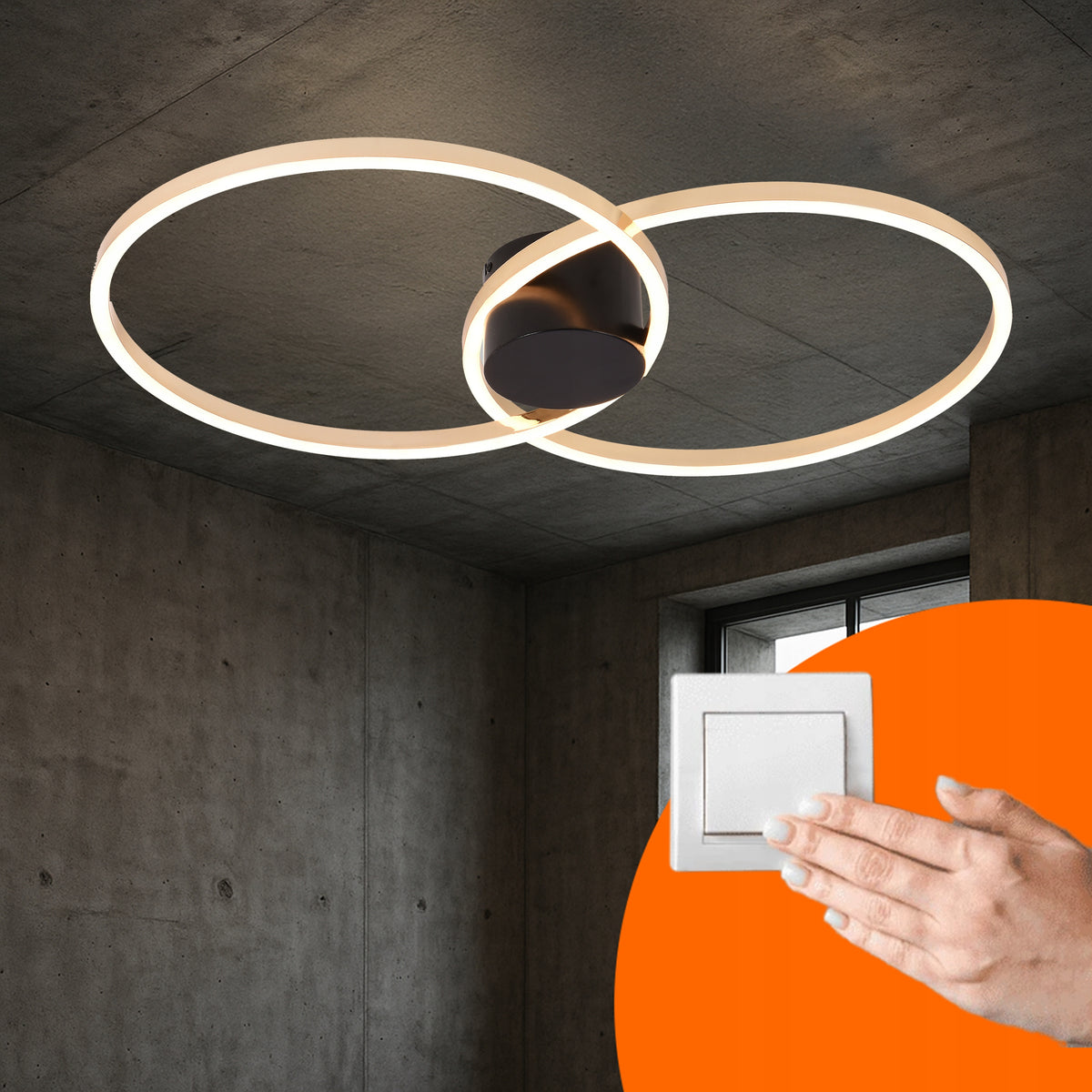 LED závěsné svítidlo 60 W – teplá bílá