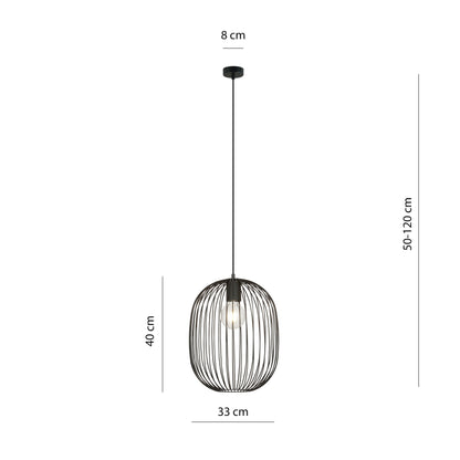 Závěsné svítidlo ONYX 1 – černé