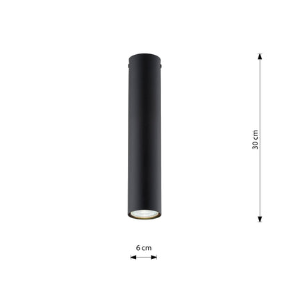Stropní svítidlo TECNO 1M – černé