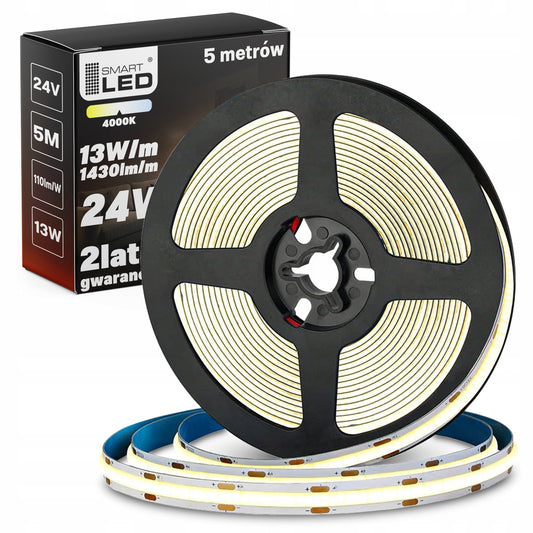 LED pásek 24 V, 65 W, 7150 lm, 5 m – neutrální bílá