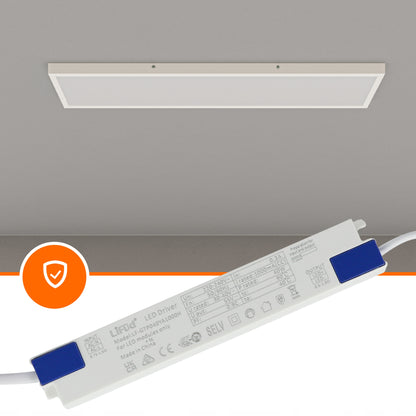 Stropní LED svítidlo 5600 lm, 30 × 120 cm