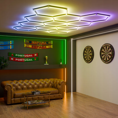 LED HEXAGON osvětlení do garáže 276 W