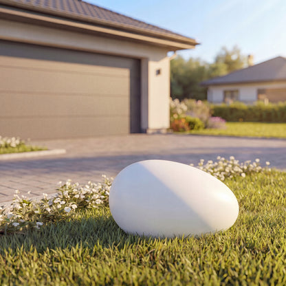 Bílé LED solární zápichové svítidlo 32 cm