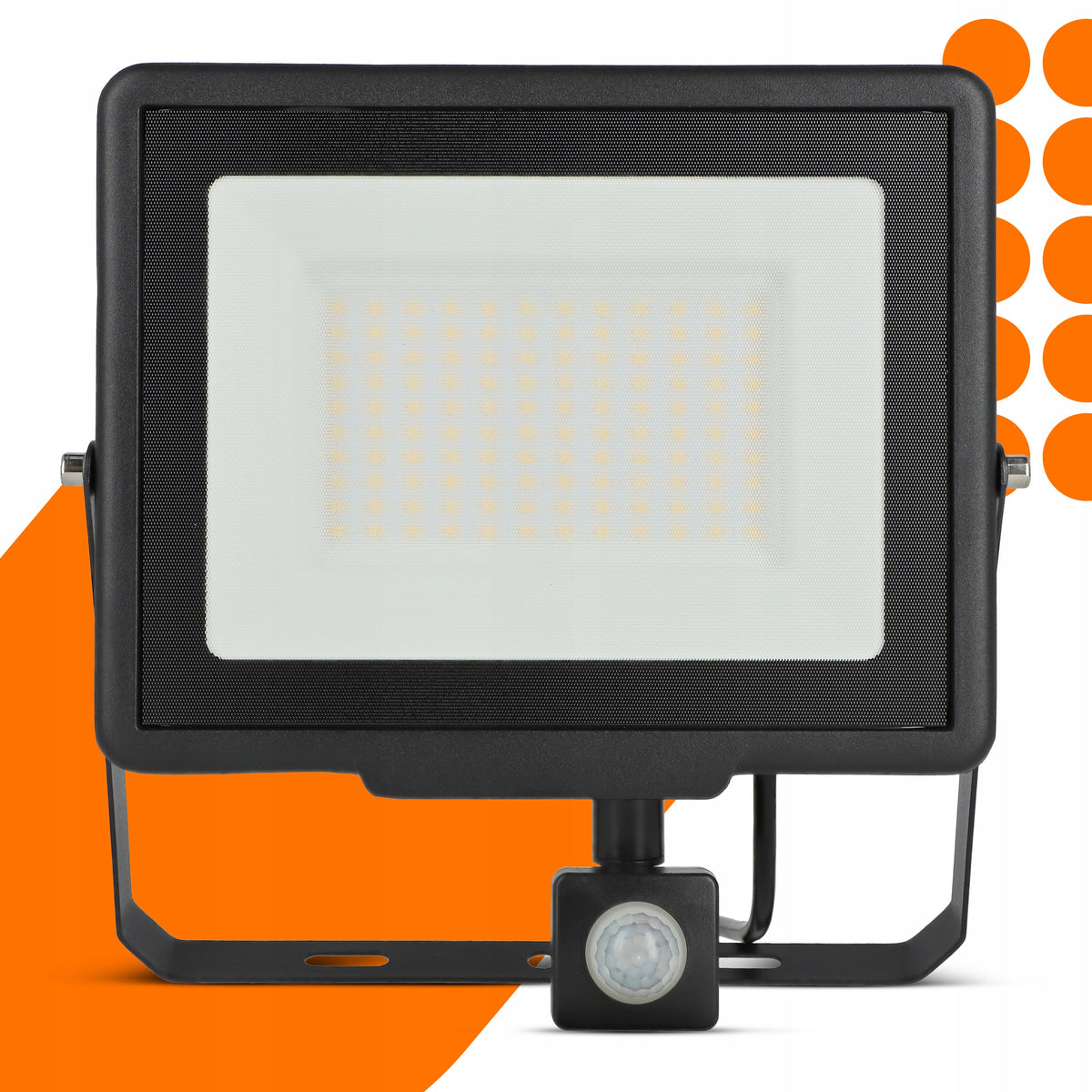 LED reflektor 100 W, 8000 lm, neutrální bílá 4500 K, IP65, 230 V, 24 × 23 cm