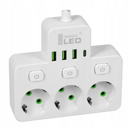 Prodlužovací kabel 230 V, USB