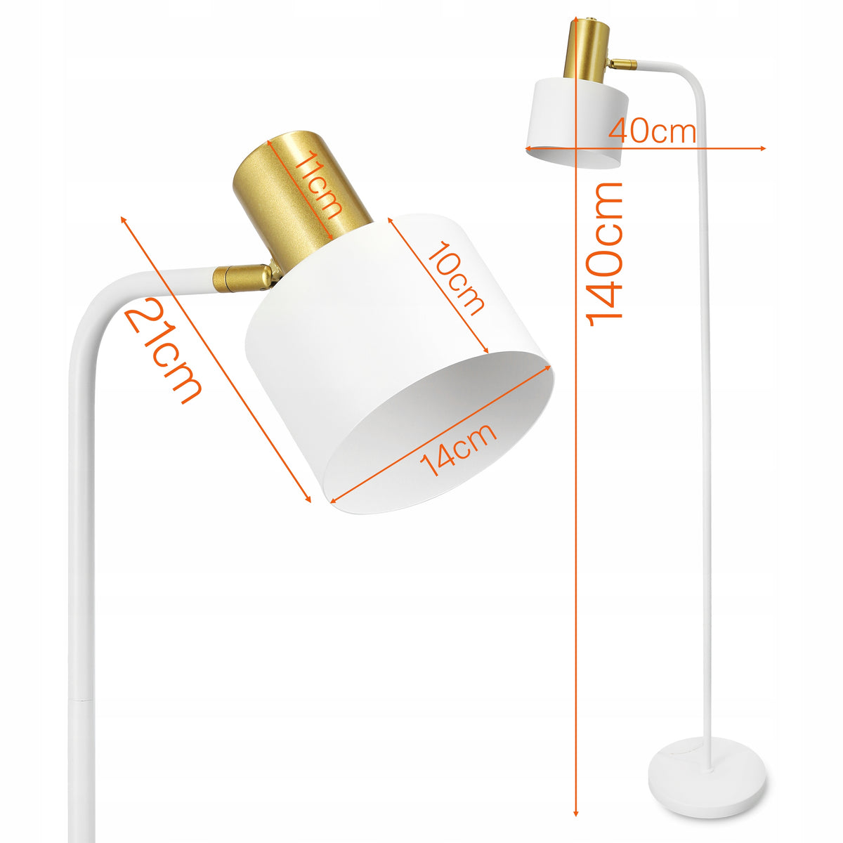 Stojací lampa E27 140 cm