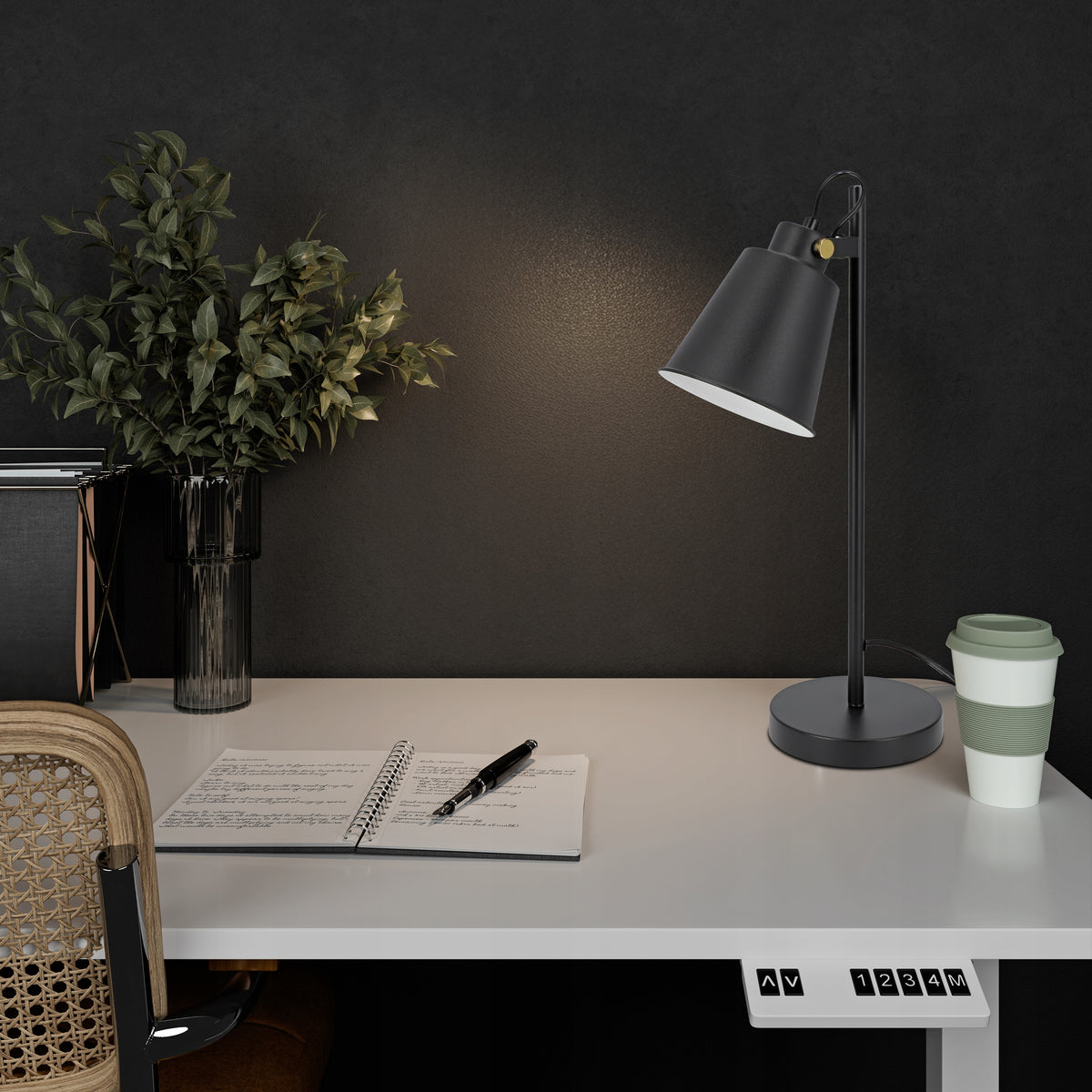 Stolní lampa E27, nastavitelná