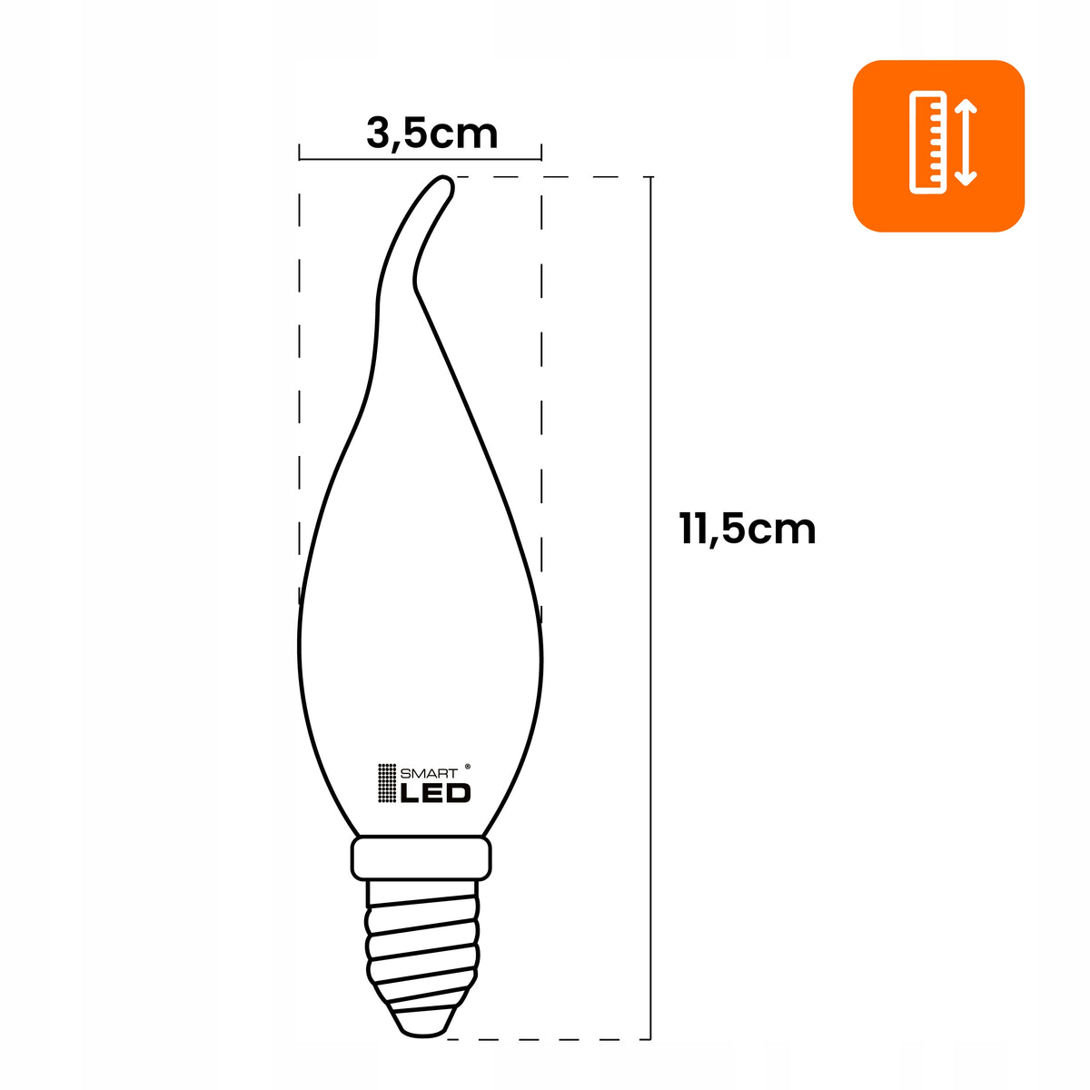 LED žárovka E14 7 W, 1000 lm, 2800 K – teplá bílá