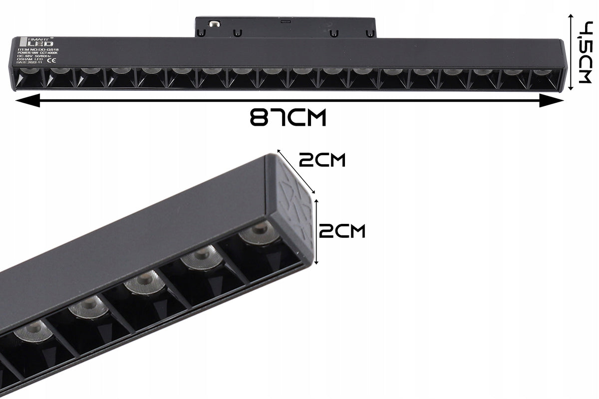 Lištové LED svítidlo 48 W, 4000 K