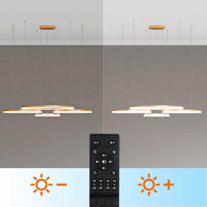 Zlaté LED závěsné svítidlo 272 W