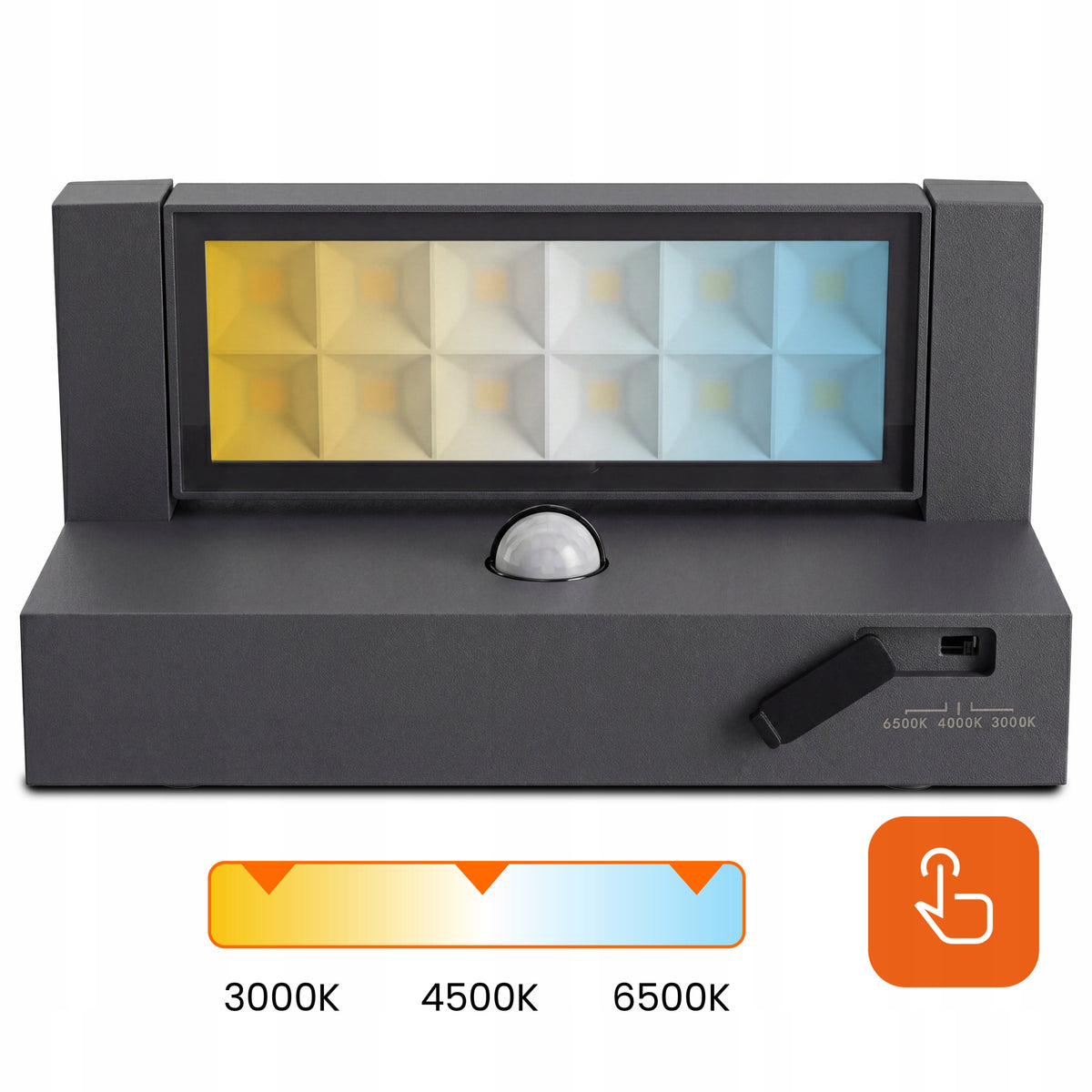 LED fasádní svítidlo 25 W, 3 režimy barvy světla
