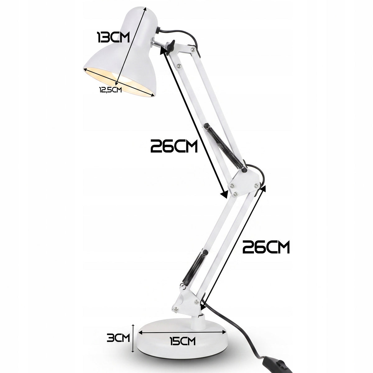 Stolní lampa E27 230 V, nastavitelná, s klipsem