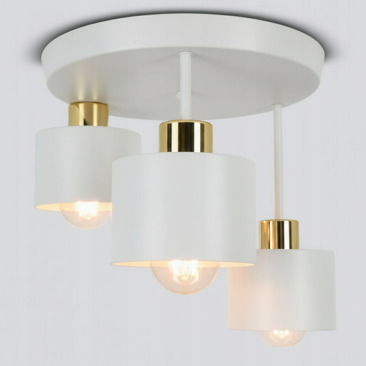 Bílé závěsné svítidlo E27
