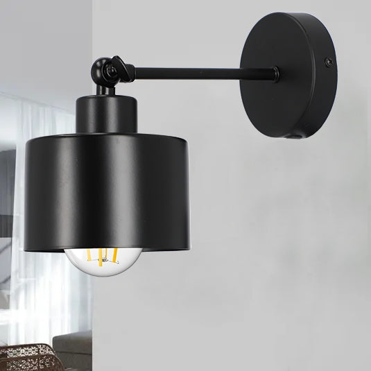 Černé LED nástěnné svítidlo, nastavitelné