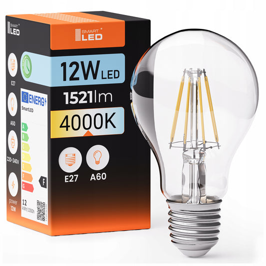 LED žárovka E27 12 W, 1521 lm, 4000 K – neutrální bílá