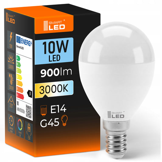 LED žárovka E14 230 V, 10 W, 900 lm, 3000 K – teplá bílá