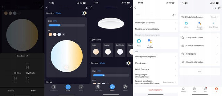 LED stropní svítidlo 66 W, 3 režimy barvy světla