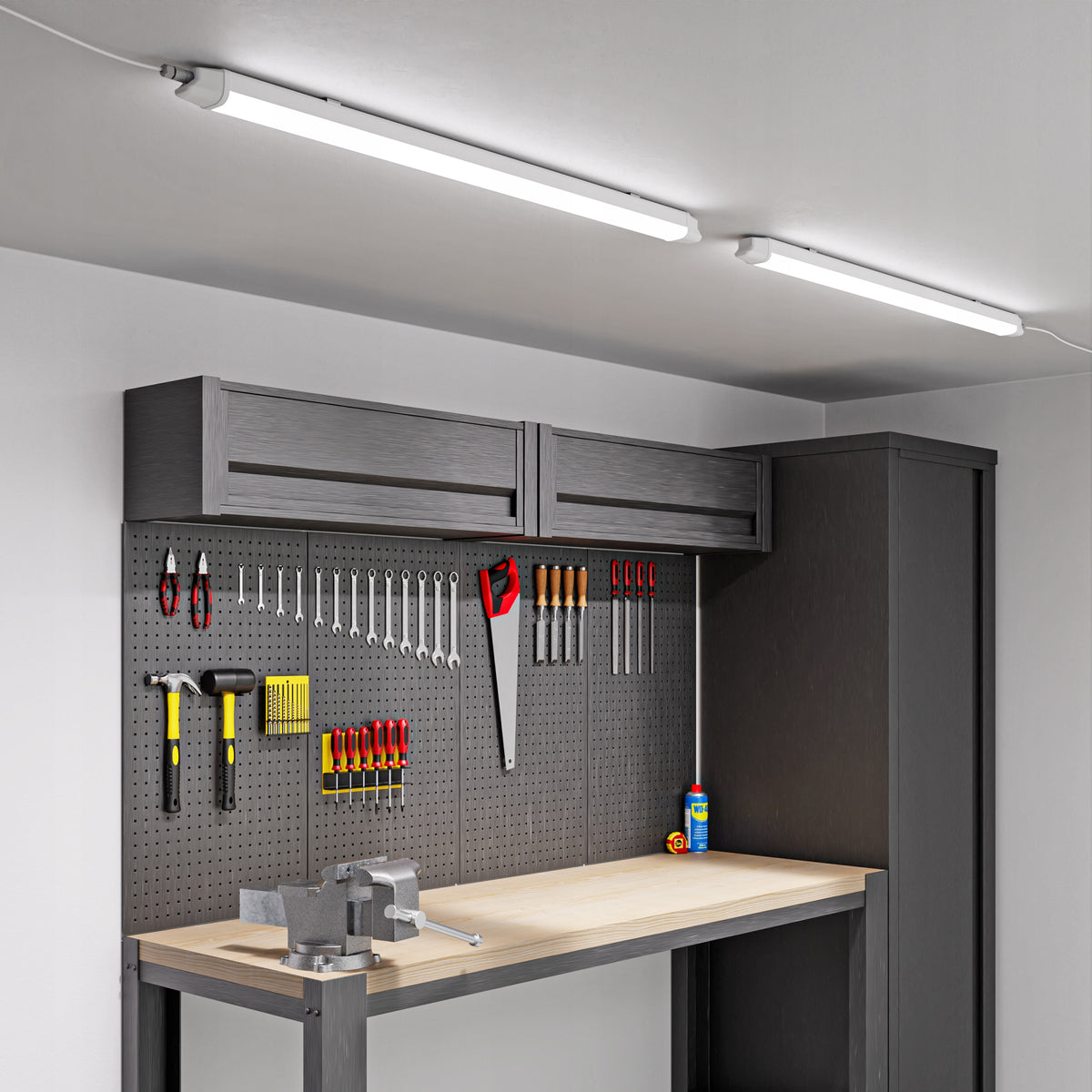Prachotěsné LED svítidlo 40 W, 6400 lm, 120 cm