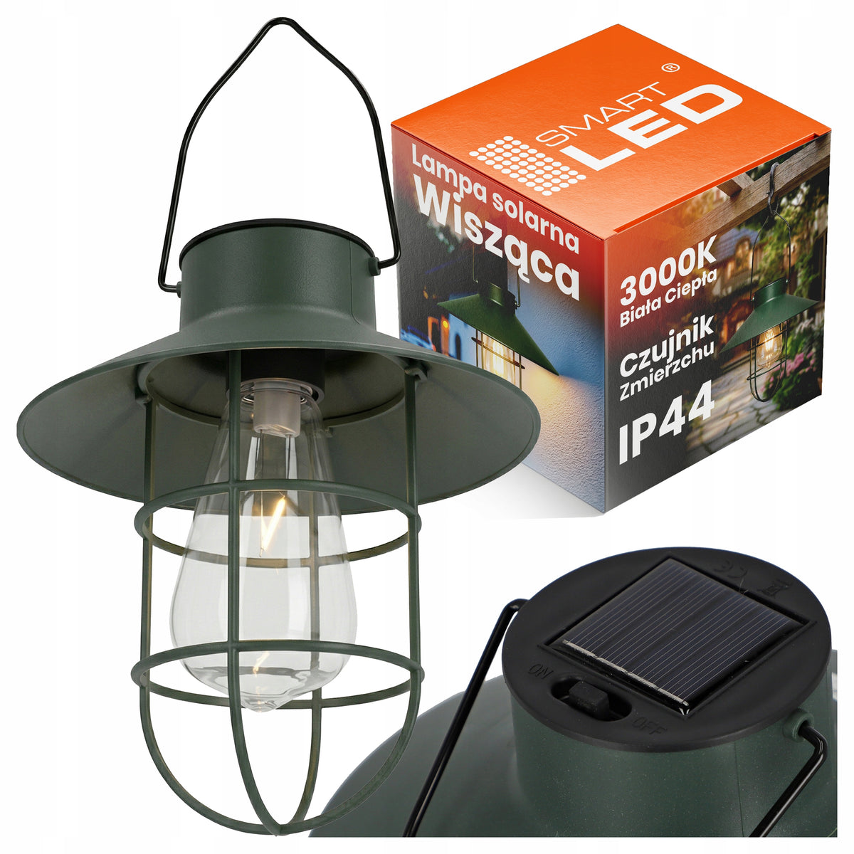 LED solární svítidlo, IP44