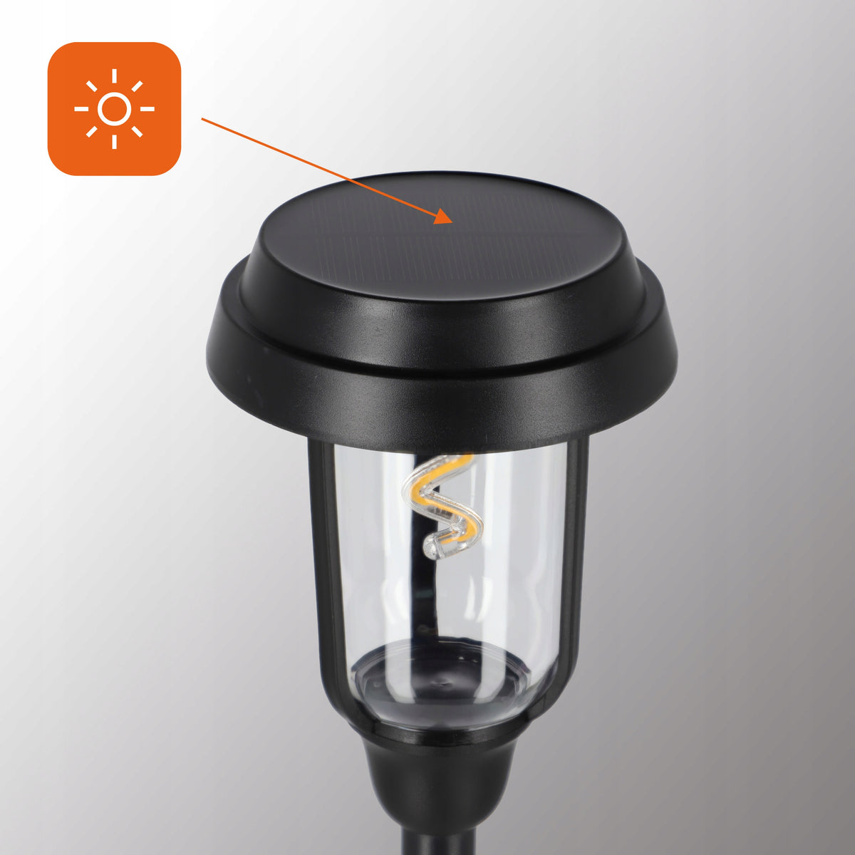 LED solární zápichové svítidlo 2700 K, IP65