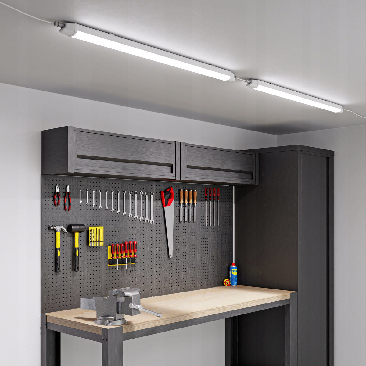 Prachotěsné LED svítidlo 40 W, 6400 lm, 120 cm