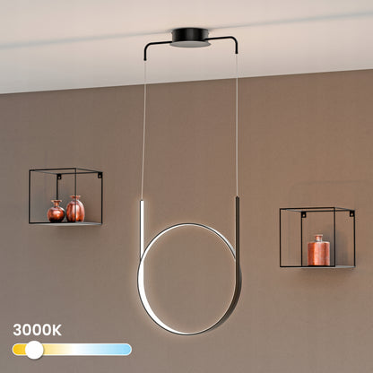 Bílé LED závěsné svítidlo 66 W – teplá bílá