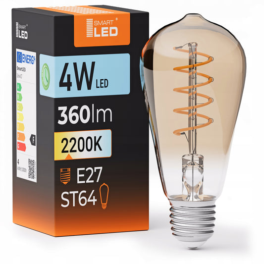 LED žárovka E27 4 W, 360 lm, 2200 K – teplá bílá