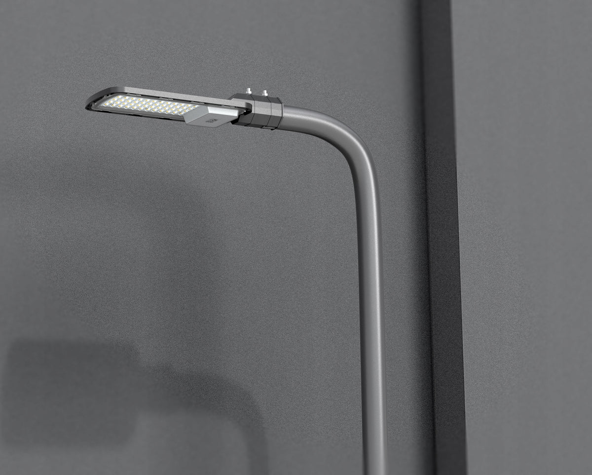 Šedé pouliční LED svítidlo 100 W, 10000 lm, IP65