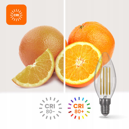 LED žárovka E14 7 W, 1000 lm, 2800 K – teplá bílá