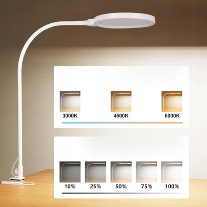 LED stolní lampa 10 W, nastavitelná, 3 režimy barvy světla