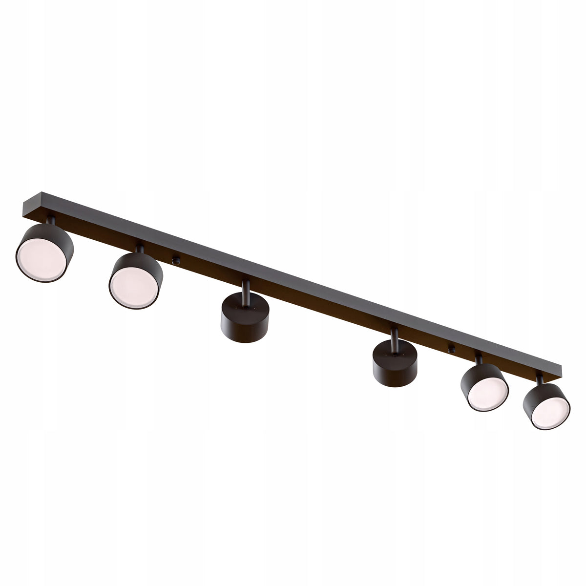 Černé přisazené bodové svítidlo GX53 120 cm, nastavitelné