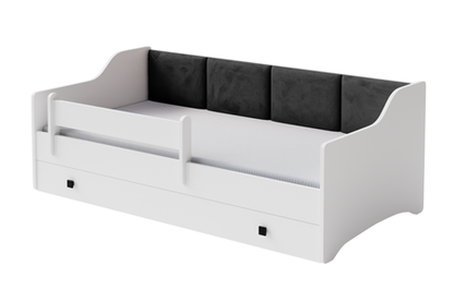 Dětská postel ERIK 160 × 80 cm – černé panely