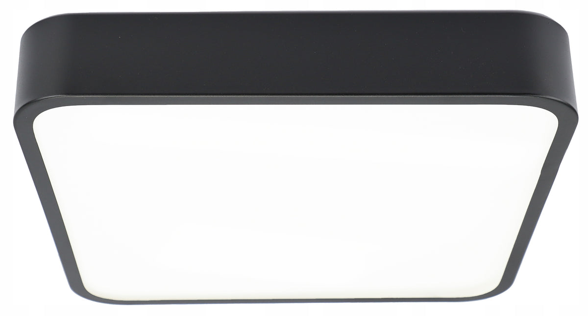 Černý přisazený LED panel 30 W, 30 cm