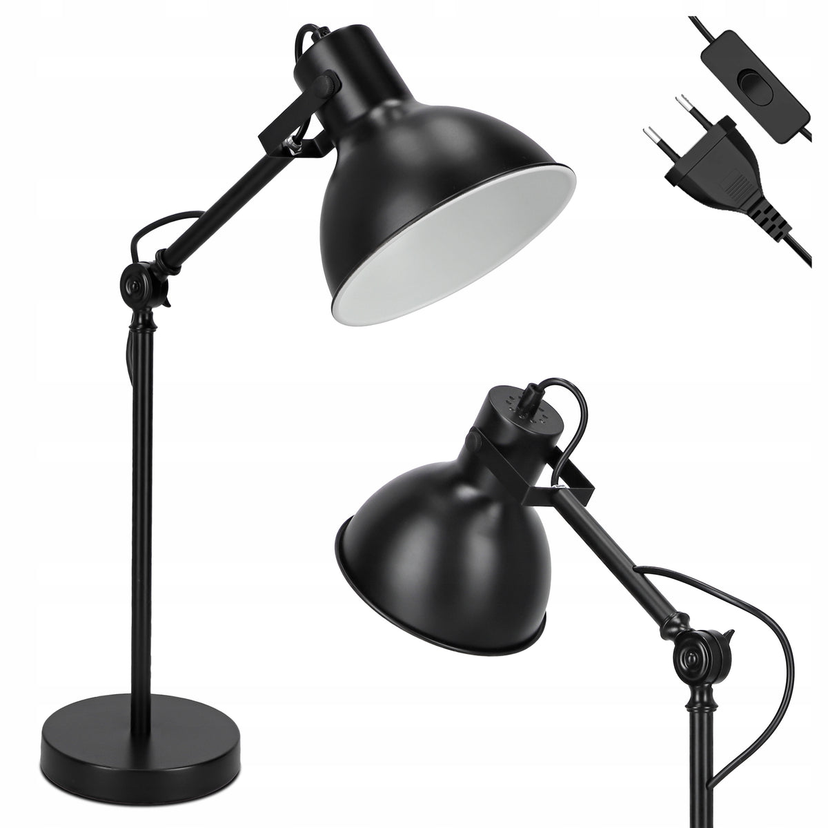 Stolní lampa E27, nastavitelná