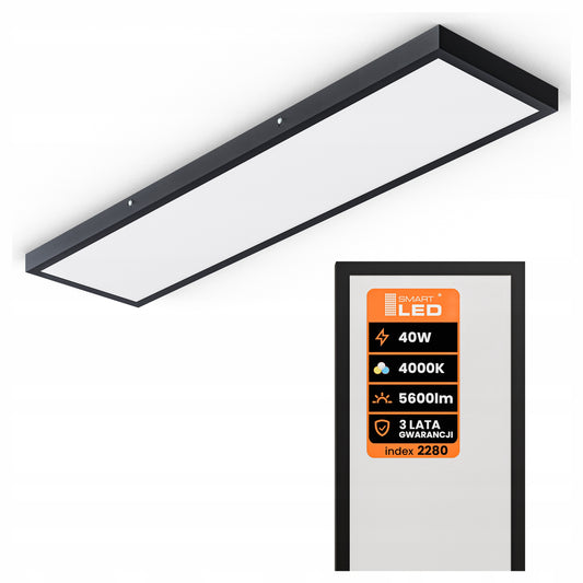 Stropní LED svítidlo 5600 lm, 30 × 120 cm