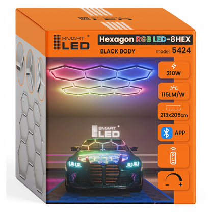 LED HEXAGON osvětlení do garáže 210 W