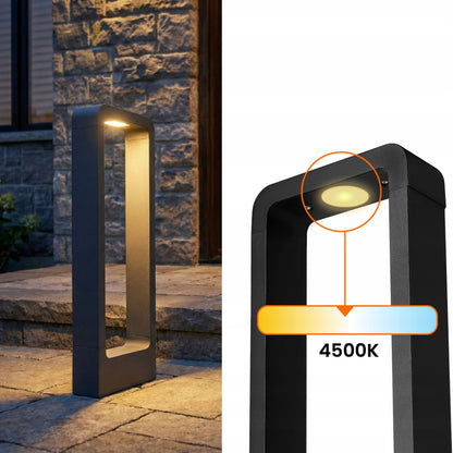 Černý venkovní osvětlovací sloupek 230 V, 60 cm, IP44