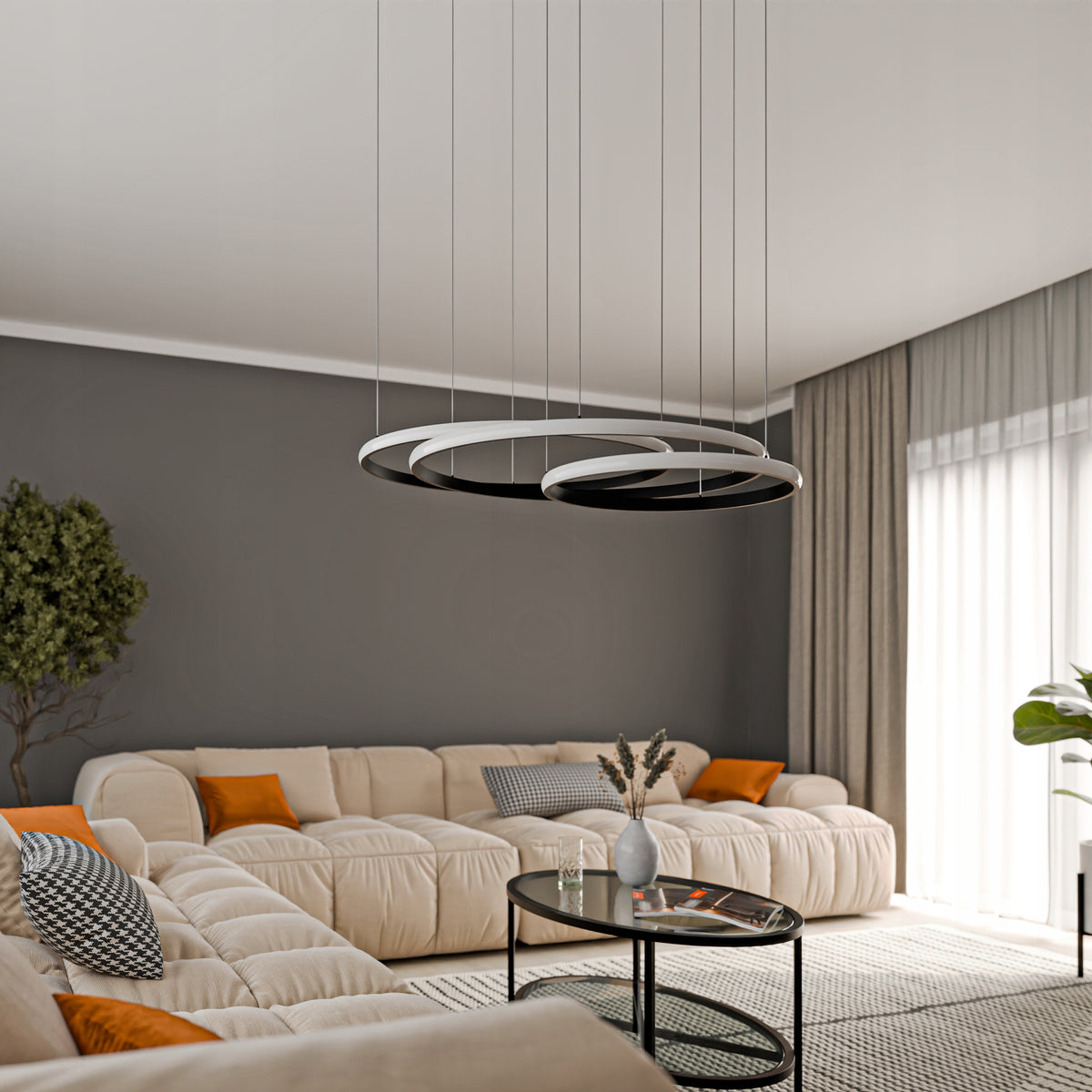 LED závěsné svítidlo 142 W