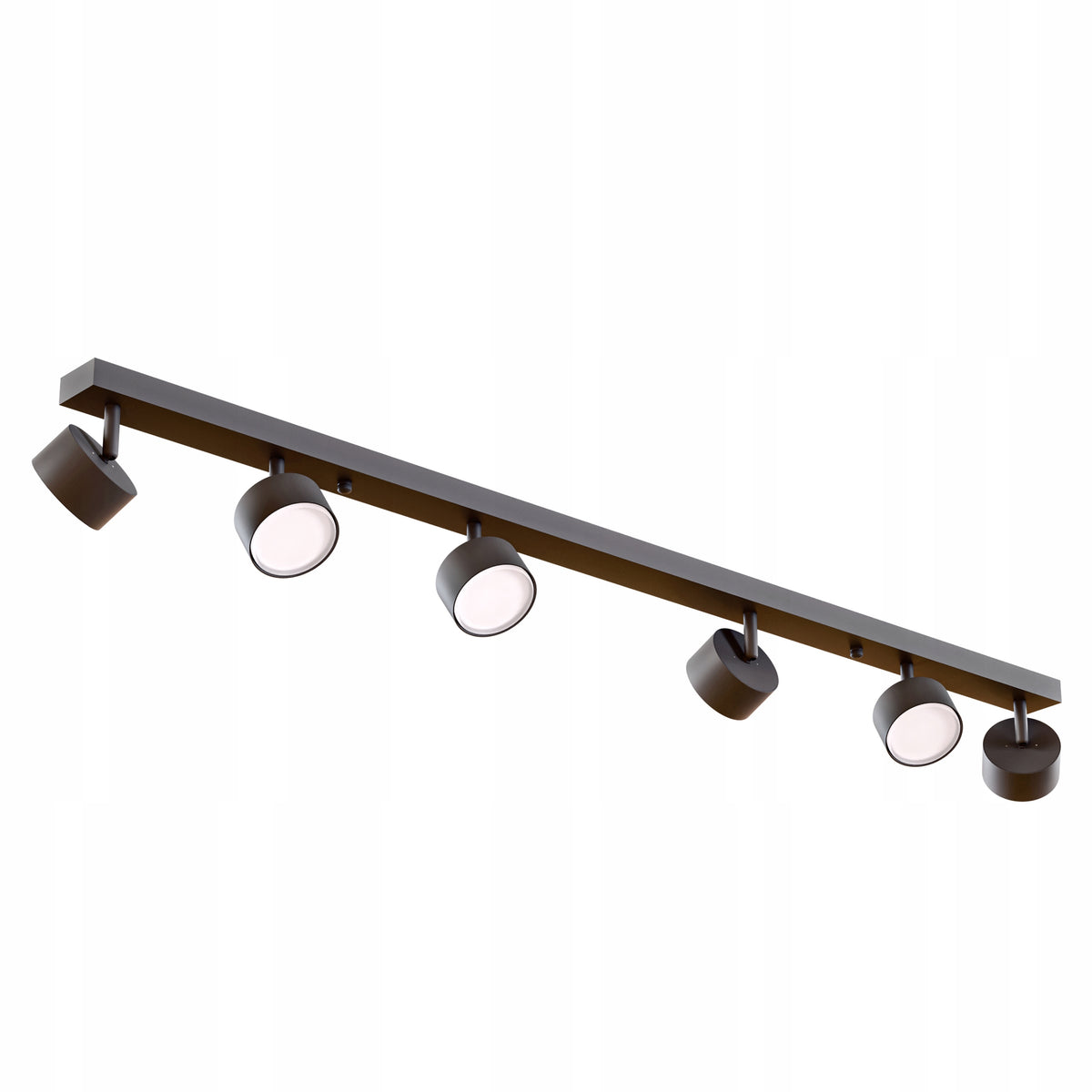 Černé přisazené bodové svítidlo GX53 120 cm, nastavitelné