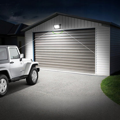 LED reflektor 100 W, 8000 lm, neutrální bílá 4500 K, IP65, 230 V, 23 × 18,5 cm