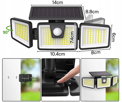 Solární LED reflektor