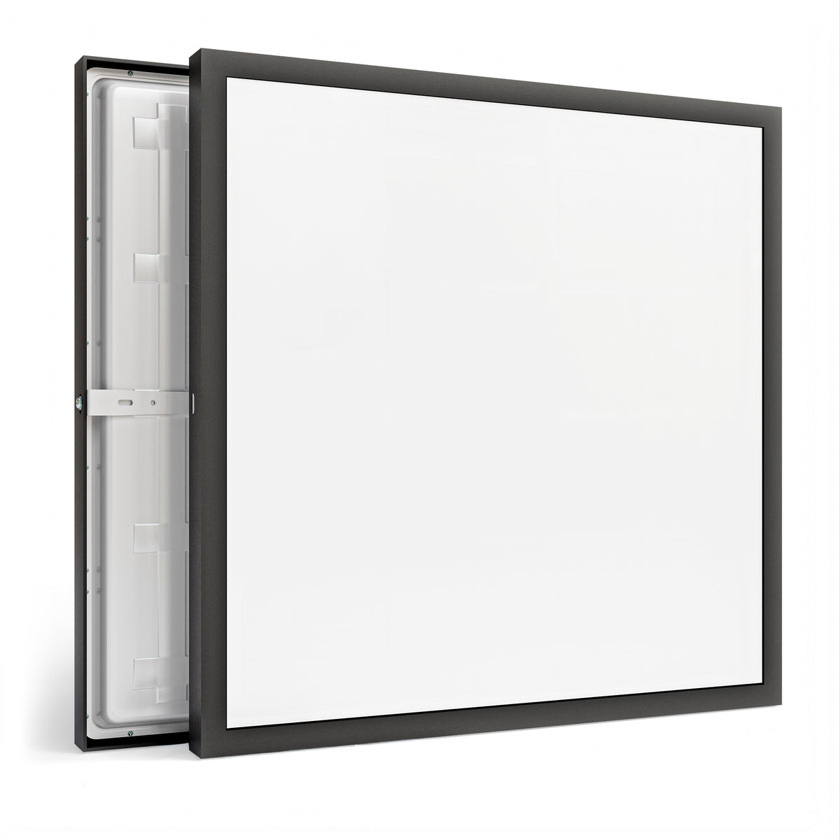Černý kancelářský LED panel 60 W, 60 × 60 cm