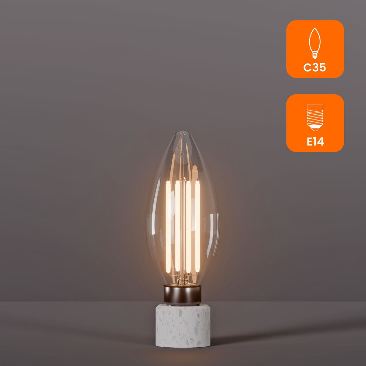 LED žárovka E14 7 W, 1000 lm, 2800 K – teplá bílá