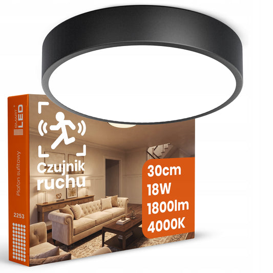 Kulaté stropní LED svítidlo 18 W, 1800 lm, 30 cm